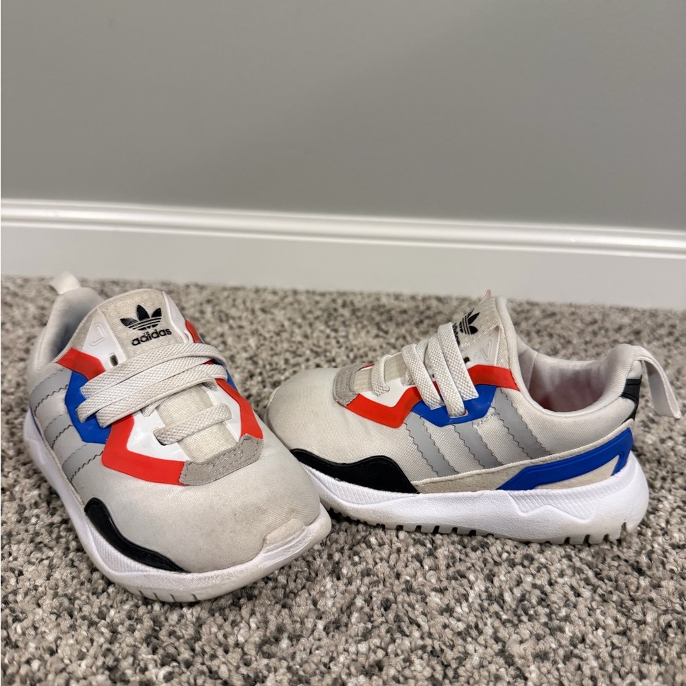 Adidas Kids Sneakers - White, Red, Blue